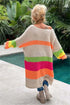 'Inara' V-Neck Long Sleeve Sweater Dress - Celes Fashion